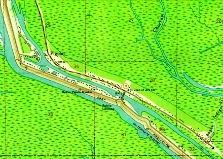 Bayou Pigeon USGS Map