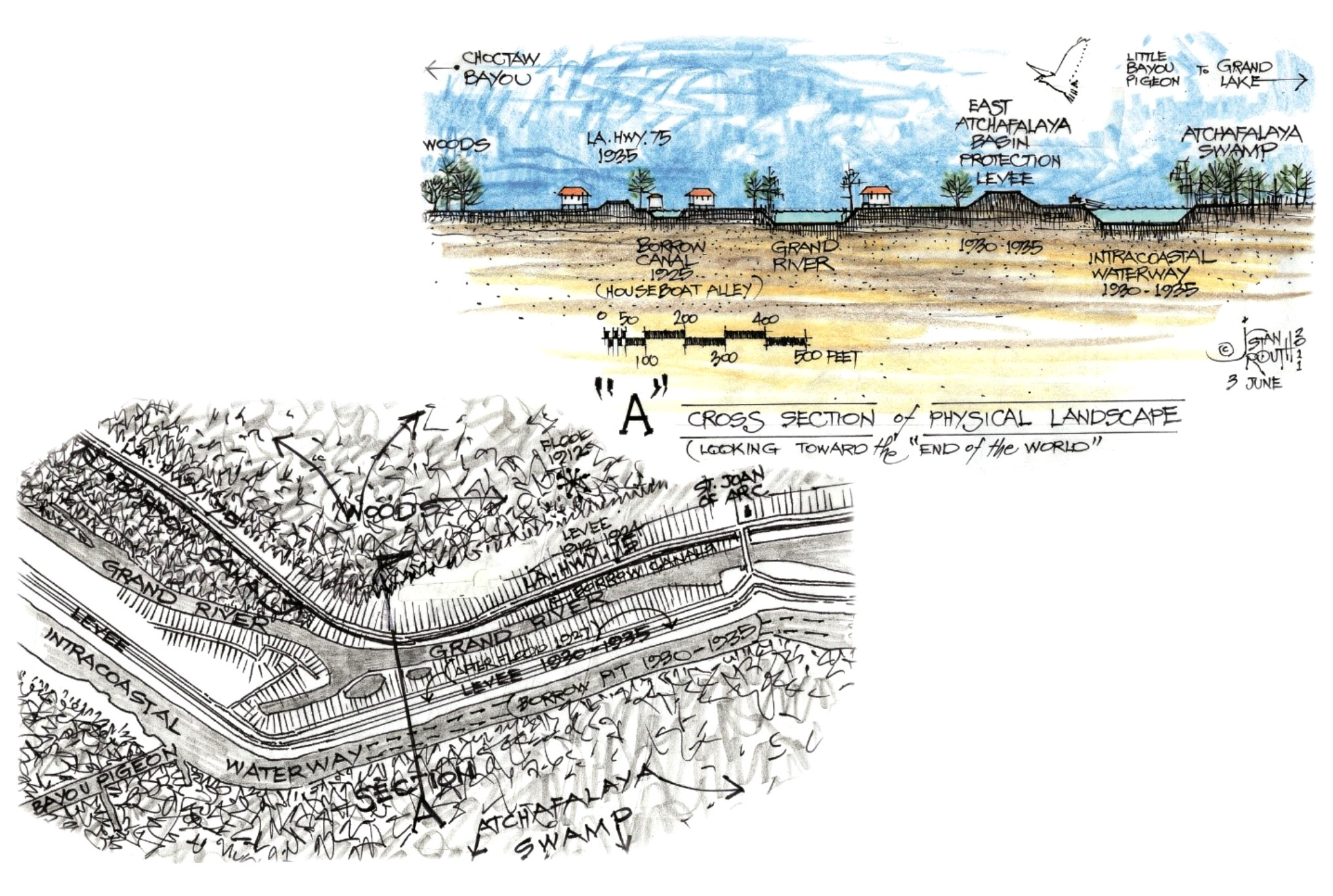 Bayou Pigeon USGS Map